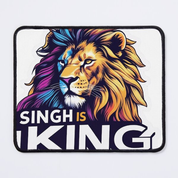 Item preview, Singh Is King Sticker | Sikh Pride | Punjabi Warrior Quote Decal designed and sold by BolWaheguru.