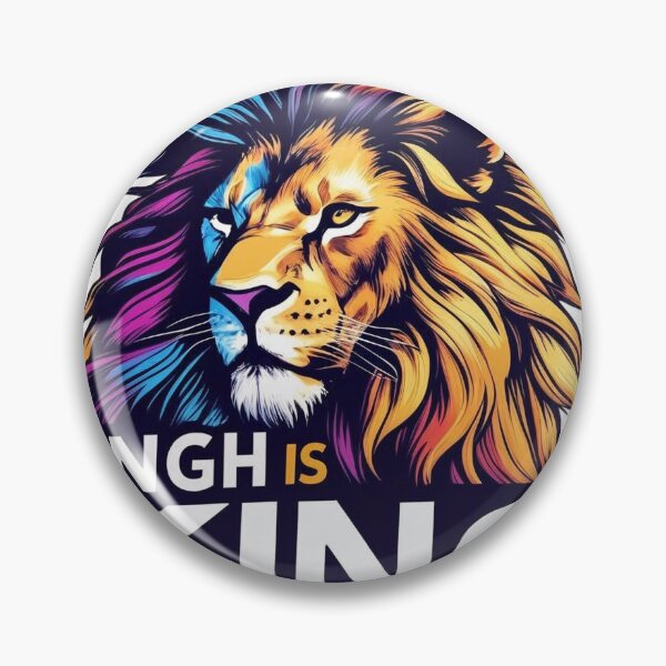 Item preview, Singh Is King Sticker | Sikh Pride | Punjabi Warrior Quote Decal designed and sold by BolWaheguru.