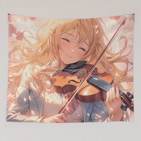 Item preview, Kaori Miyazono Your Lie April Anime Sakura Violin Melody designed and sold by mildaclairmo.