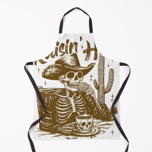Artikelvorschau, Raisin' Hell Skelett Cowboy Kaffeeszene – Western Gothic Art entworfen und verkauft von haitrieuic96.