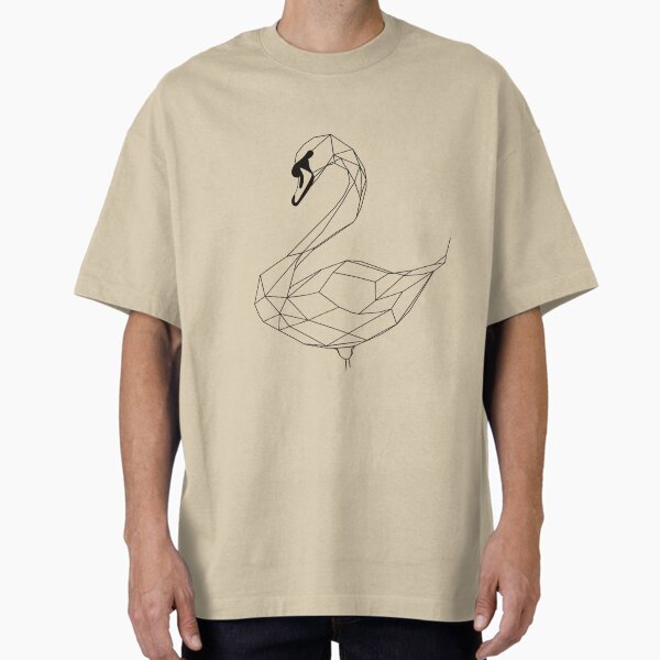 Item preview, Geometric Swan – Elegant Minimalist Polygon Bird Art designed and sold by ACreativeGarden.