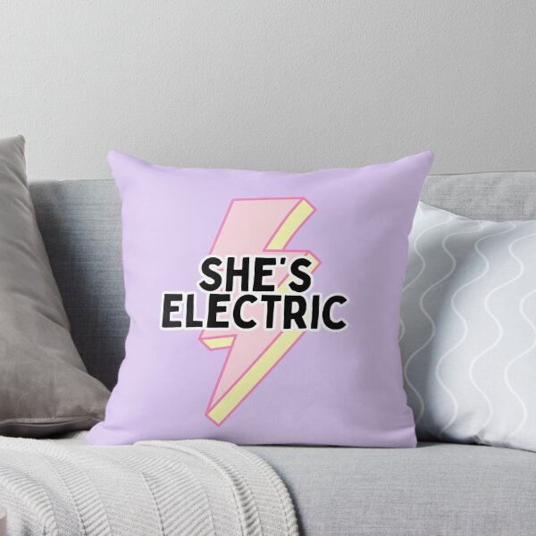 Item preview, She's Electric. Pastel lightning bolt. Lyric designed and sold by Lockets Little Notes.