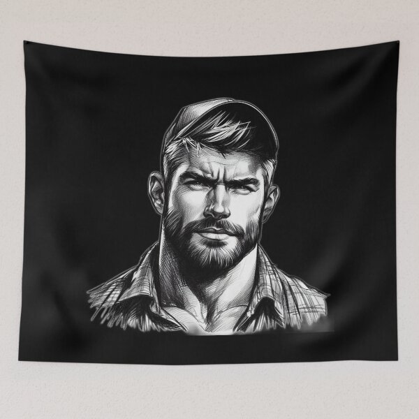 Item preview, Lumberjack Cool Muscle Power LGBTQ Gay Pride Graphic Design designed and sold by ItsAKinkThing.