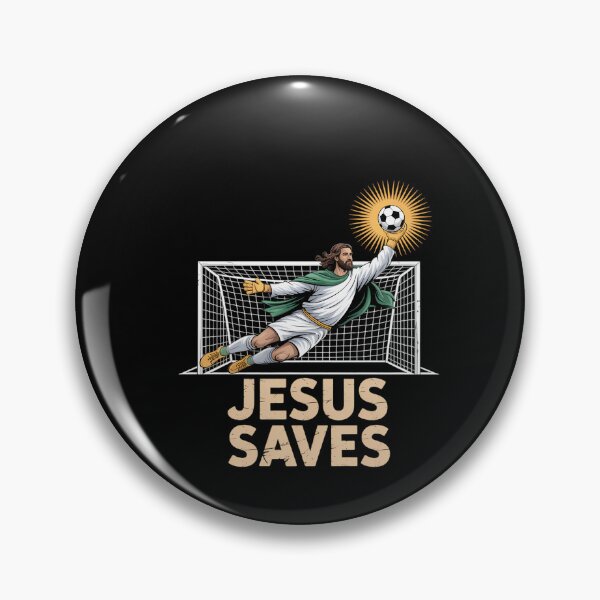 Item preview, Jesus Playing Soccer Funny Goalie Goalkeeper designed and sold by DeadlockCrew.