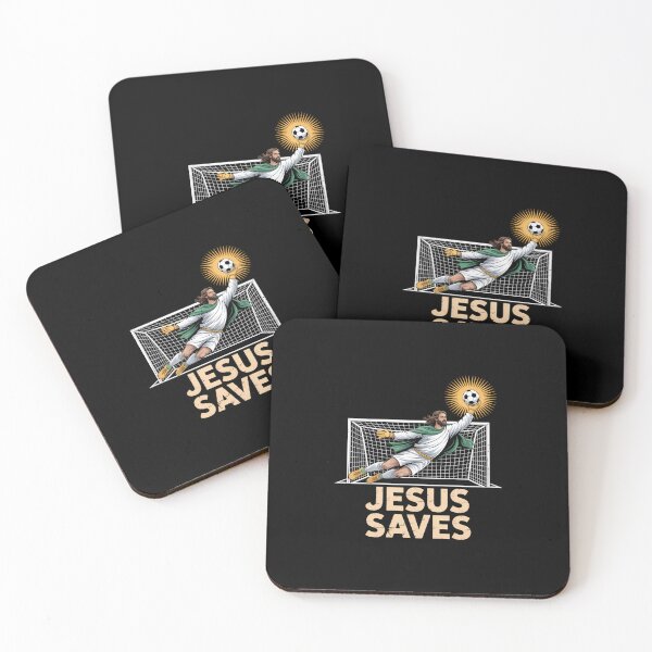 Item preview, Jesus Playing Soccer Funny Goalie Goalkeeper designed and sold by DeadlockCrew.