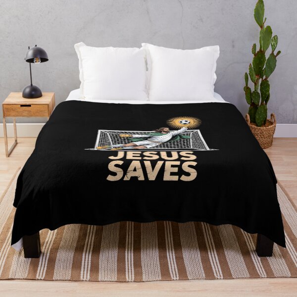 Item preview, Jesus Playing Soccer Funny Goalie Goalkeeper designed and sold by DeadlockCrew.