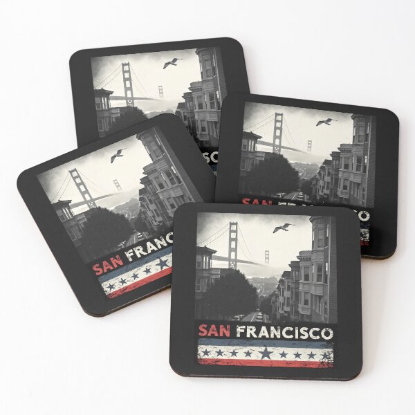 Item preview, San Francisco usa flag colors designed and sold by SignumShop.