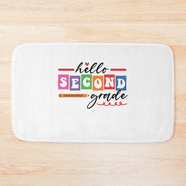 Item preview, Hello Second Grade Colorful Block Letters Back to School designed and sold by facegm.
