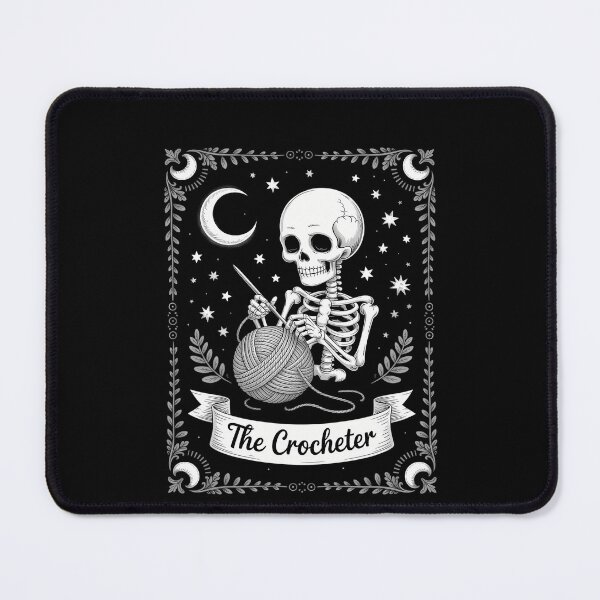 Item preview, Knitter Crochet Lovers Tarot Card Skeleton designed and sold by DeadlockCrew.