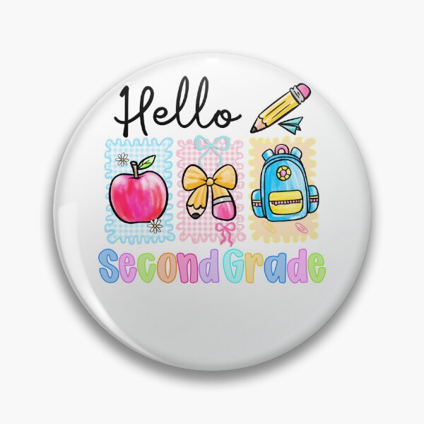 Item preview, Hello Second Grade Gingham Pencil Apple Backpack Girl designed and sold by facegm.