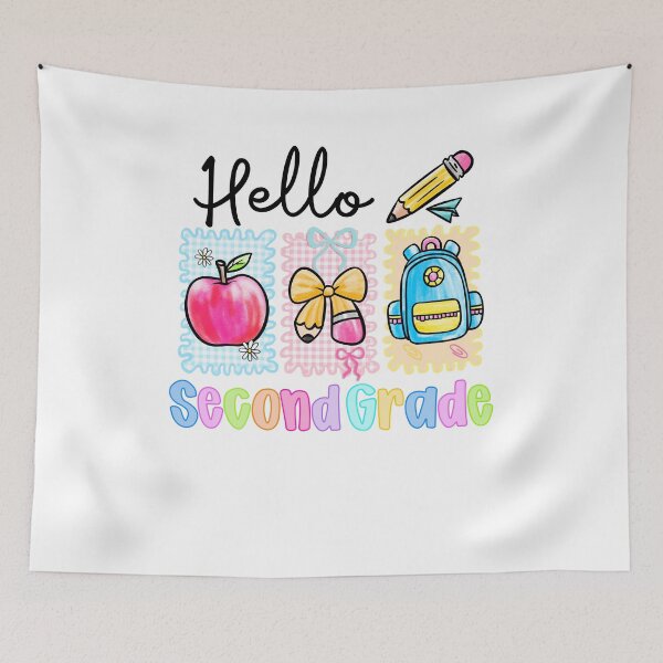Item preview, Hello Second Grade Gingham Pencil Apple Backpack Girl designed and sold by facegm.