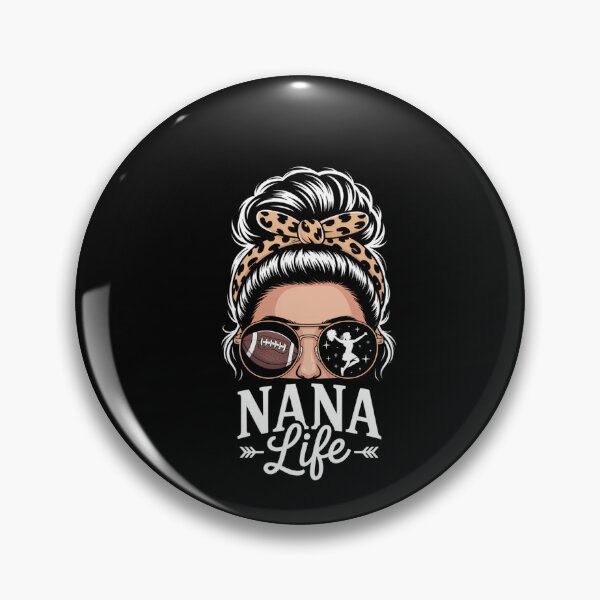 Item preview, Messy Bun Hair Funny Football Cheer Cheering designed and sold by DeadlockCrew.