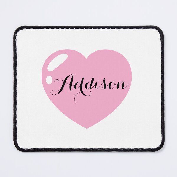 Item preview, Addison Name with Pink Heart  designed and sold by Monika Howarth.