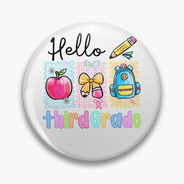 Item preview, Hello Third Grade Gingham Pencil Apple Backpack Girl designed and sold by facegm.