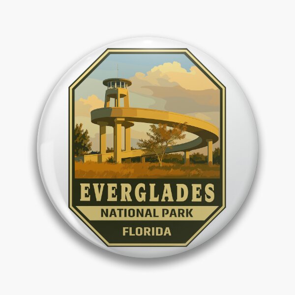 Item preview, Everglades National Park Retro Swamp Wildlife Sticker designed and sold by Ismeal Von.