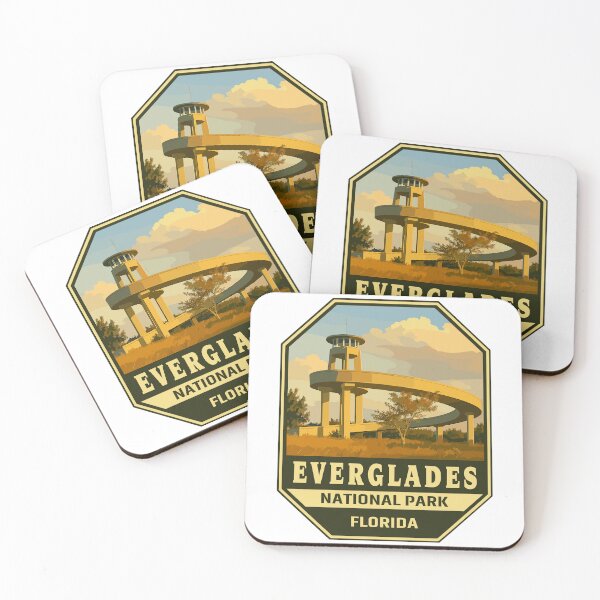 Item preview, Everglades National Park Retro Swamp Wildlife Sticker designed and sold by Ismeal Von.