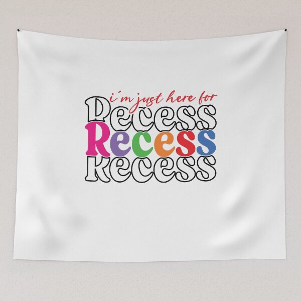 Item preview, I’m Just Here for Recess Funny Colorful Teacher Student designed and sold by facegm.