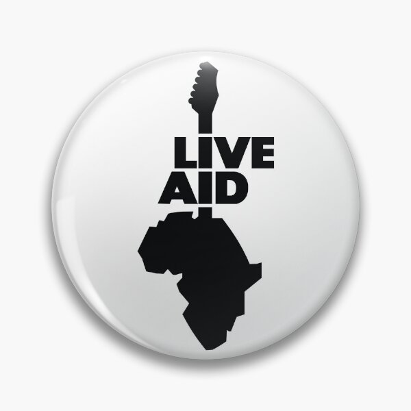 Item preview, Vintage retro 1980s 1985 Live Aid charity concert designed and sold by Captain Banjo.