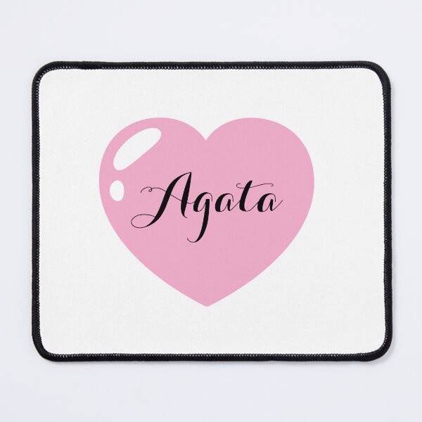 Item preview, Nombre Ágata con corazón rosa designed and sold by Artbymonika.