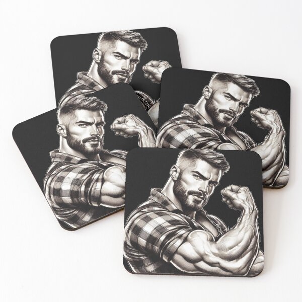 Item preview, Vintage Lumberjack Daddy Muscle Power LGBTQ Gay Pride Graphic Design designed and sold by ItsAKinkThing.