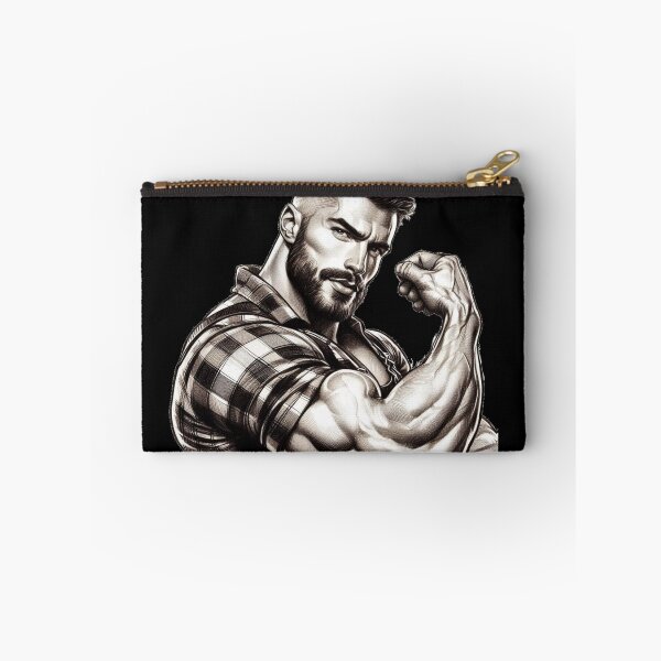 Item preview, Vintage Lumberjack Daddy Muscle Power LGBTQ Gay Pride Graphic Design designed and sold by ItsAKinkThing.