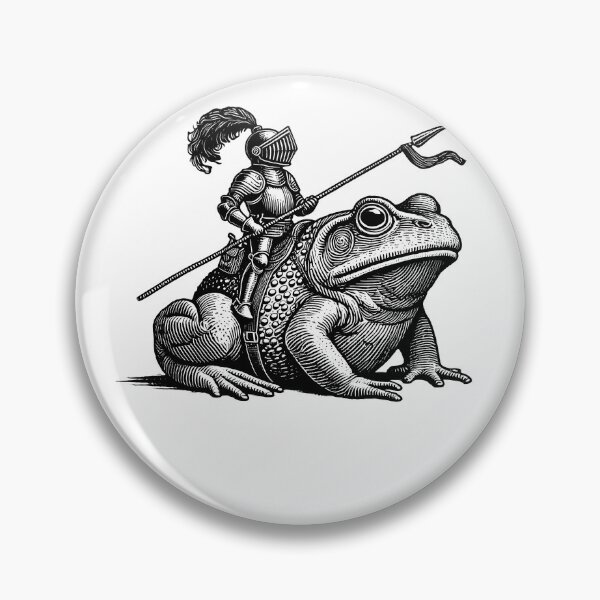 Item preview, Vintage Retro 90s Frog Knight Dreamy Dark Art Medieval designed and sold by Kimberley King Art  King Art.