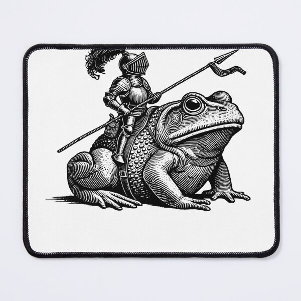Item preview, Vintage Retro 90s Frog Knight Dreamy Dark Art Medieval designed and sold by Kimberley King Art  King Art.
