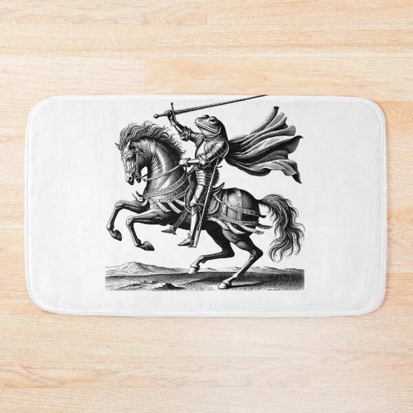 Item preview, Vintage Retro 90s Frog Knight Dreamy Dark Art designed and sold by Kimberley King Art  King Art.