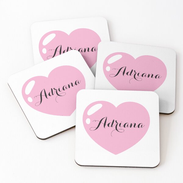 Item preview, Adriana Name with Pink Heart  designed and sold by Monika Howarth.