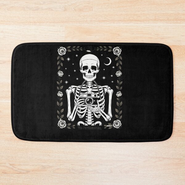 Item preview, Photographer Skeleton Tarot Card Aesthetic designed and sold by savrmiller.