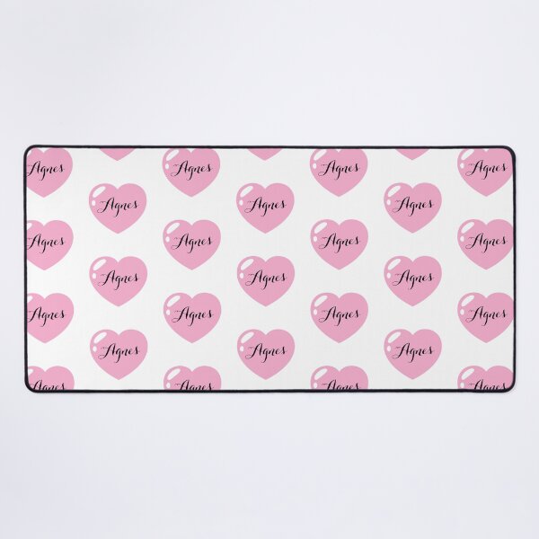 Item preview, Agnes Name with Pink Heart designed and sold by Monika Howarth.