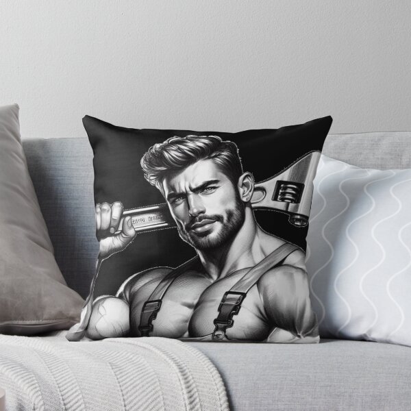 Item preview, Gay Builders Love Big Tools Daddy Muscle Power LGBTQ Gay Pride Graphic Design designed and sold by ItsAKinkThing.