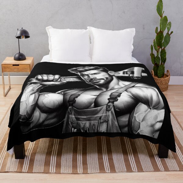Item preview, Gay Builders Love Big Tools Daddy Muscle Power LGBTQ Gay Pride Graphic Design designed and sold by ItsAKinkThing.