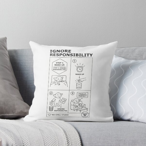Item preview, Step 1: Wake Up. Step 2: Ignore Responsibilities — The N0 - Chill User - Manual Series designed and sold by N0-Chill-Studio.