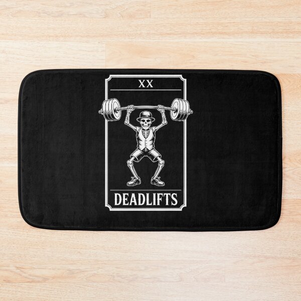 Item preview, Skeleton Tarot Card Deadlifts Powerlifting Weightlifting Gym designed and sold by savrmiller.