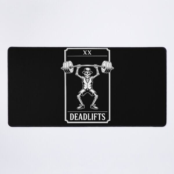 Item preview, Skeleton Tarot Card Deadlifts Powerlifting Weightlifting Gym designed and sold by savrmiller.