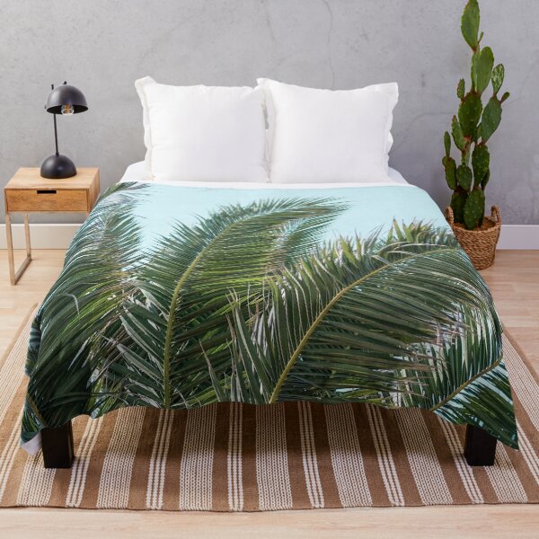 Item preview, Palm Leaves Against Sky – Minimalist Tropical Wall Art designed and sold by Rowena Ko.