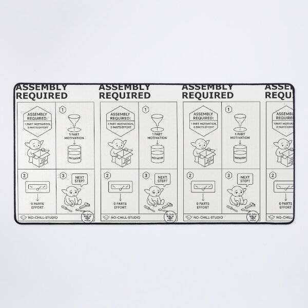 Item preview, Assembly Required: 1 Part Motivation, 0 Parts Effort — The N0-Chill User-Manual Series designed and sold by N0-Chill-Studio.