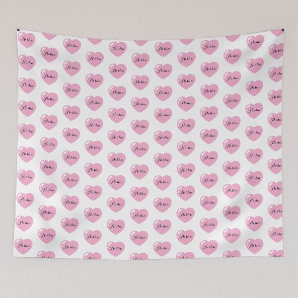 Item preview, Aisha Name with Pink Heart  designed and sold by Monika Howarth.
