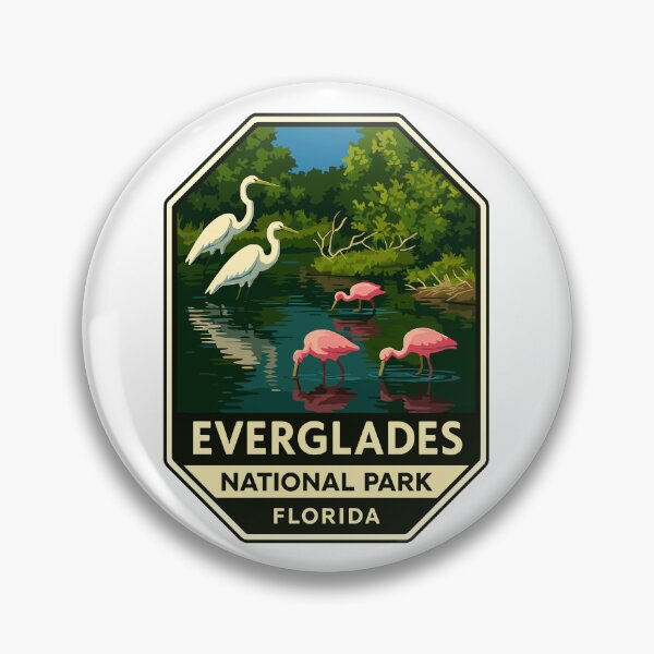 Item preview, Everglades National Park Retro Swamp Wildlife Sticker designed and sold by Ismeal Von.
