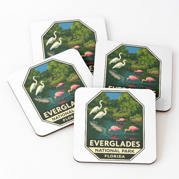 Item preview, Everglades National Park Retro Swamp Wildlife Sticker designed and sold by Ismeal Von.