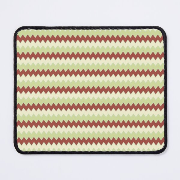 Item preview, Earthy Chevron Heart Pattern – Rust, Light Green & Cream Zigzag Design designed and sold by larissa-myrie.