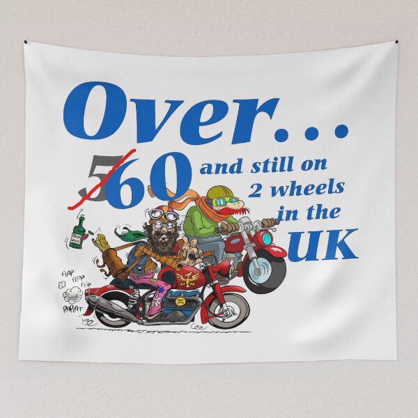 Item preview, Over 60 & still on 2 wheels designed and sold by Pugwashuk.