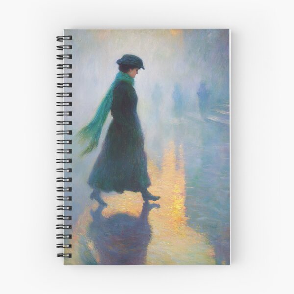 Item preview, Woman Walking Through a Foggy Street designed and sold by Synthartik.