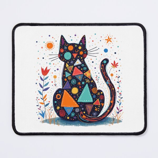 Item preview, Whimsical Abstract Cat Feline Fanstasia designed and sold by Blok45.