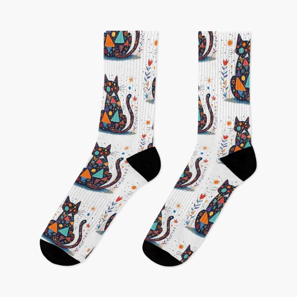 Item preview, Whimsical Abstract Cat Feline Fanstasia designed and sold by Blok45.