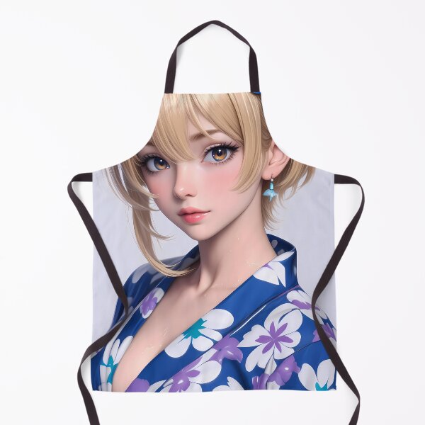 Item preview, Traveler Lumine Yukata Blooming Calm Genshin Impact Game Girl designed and sold by mildaclairmo.