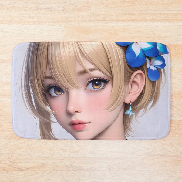 Item preview, Traveler Lumine Yukata Blooming Calm Genshin Impact Game Girl designed and sold by mildaclairmo.