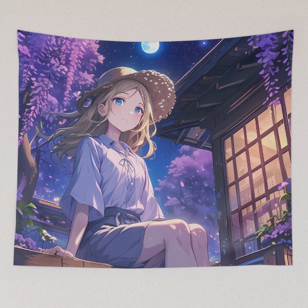 Item preview, Rachel Gardner Angels Death Anime Wisteria Moonlit Reflection Emotive designed and sold by mildaclairmo.
