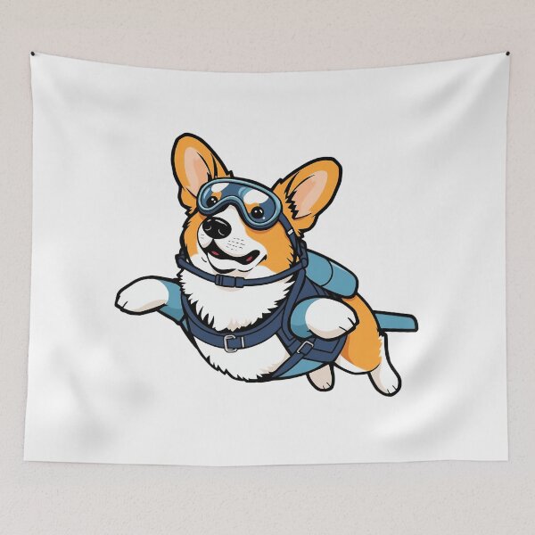 Item preview, A corgi swimming in a diving suit designed and sold by DOG DESIGN.